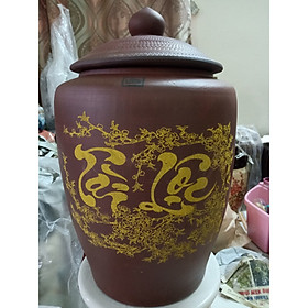 Mua Hũ đựng gạo sành Bát TRàng loại 15Kg