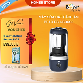 Máy Làm Sữa Hạt Cách Âm, Máy Xay Sữa Hạt BEAR PBJ-B06S2 9 Chức Năng Nấu Xay, Dung Tích 1.5 Lít Công Suất 800 W - Hàng Chính Hãng