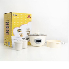 Mua Nồi nấu chậm 1.6L Bear SUBE002 kèm 3 thố  có lồng hấp (BẢN QUỐC TẾ) - Hàng chính hãng