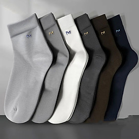 Tất Vớ nam nữ Chữ M dày dặn cao tầm trung chất vải cotton 100%