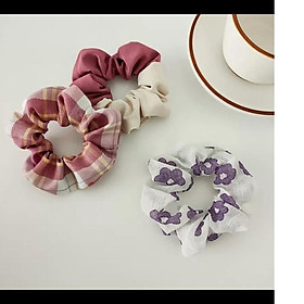 Dây buộc tóc, cột tóc scrunchies phong cách Hàn Quốc dễ thương