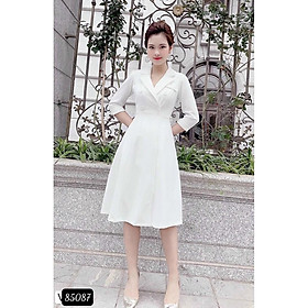 ĐẦM XOÈ TRẮNG VINTAGE SANG TRỌNG XINH XẮN , CHO CÁC NÀNG/ CÓ ĐỦ SIZE LANA FASHION