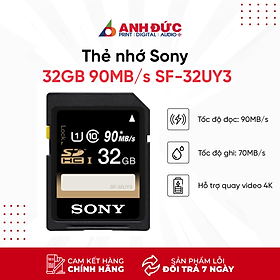 Mua Thẻ nhớ Sony 32GB 90MB/s SF-32UY3 - Hàng Chính Hãng