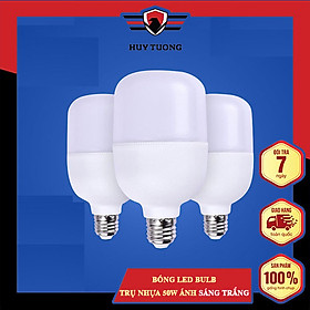 Mua Bóng led bulb trụ nhựa 50W ánh sáng trắng Huy Tưởng cao cấp