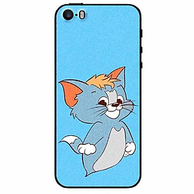 Ốp lưng dành cho Iphone 5/5s/5se mẫu Thần Mèo Nền Xanh