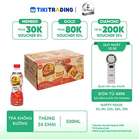 Thùng 24 chai Trà Thanh Nhiệt Dr Thanh không đường chai PET 330 ml