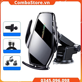 Mua Giá đỡ điện thoại ô tô kiêm sạc điện thoại không dây 15W – kẹp điện thoại xe hơi xoay 360 độ