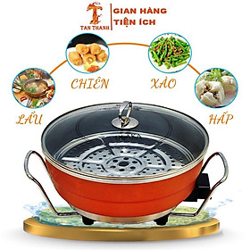 Mua Nồi Lẩu Đa Năng -OSAKA Họa Tiết Cao Cấp nấu các món Chiên xào  lẩu   canh tiện lợi cho gia đình