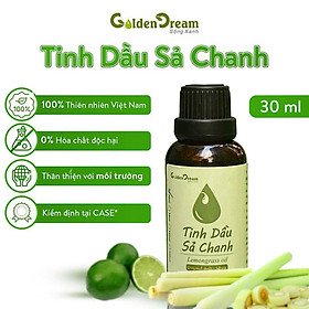Tinh Dầu Sả Chanh Golden Dream 30ML Chữa Lành 100% Thiên Nhiên Việt Nam, Tự Hào Nông Sản Việt