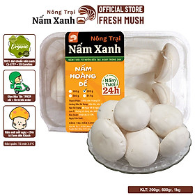 Nấm Hoàng Đế Tươi Milky 100gr 200gr 500gr - Nông Trại Nấm Xanh