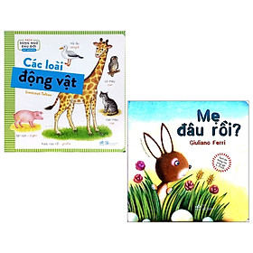 Combo Sách Lật Tương Tác Song Ngữ 0-3 Tuổi - Mẹ Đâu Rồi? + Sách Song Ngữ Đầu Đời - Các Loài Động Vật (2 Tuổi) (Bộ 2 Cuốn)