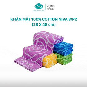 Mua Khăn Mặt Cotton Tự Nhiên 100% Niva WP2 Thấm Hút Vượt Trội An Toàn Cho Da  Hoa Văn Kích Thước 280x480 mm