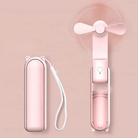 Mua ￼Quạt mini cầm tay TEKKIN TI-218 pin 2000mah 3 tốc độ gió kiêm dự phòng  gập gọn bỏ túi - Hàng Nhập Khẩu