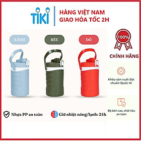 Bình giữ nhiệt 1 lít Việt Nhật , bình nước nhựa giữ nhiệt 1 lít cao cấp - Hàng chính hãng