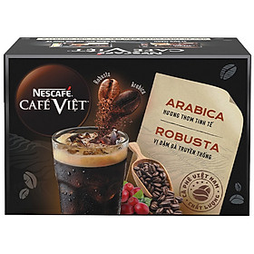 Cà Phê Đen Hòa Tan Arabica Và Robusta Nescafé Café Việt Special Blend (Hộp 12 Gói x 16g)