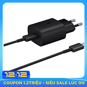 Bộ sạc nhanh USB-C Samsung Travel Adapter 25W - Hàng Nhập Khẩu