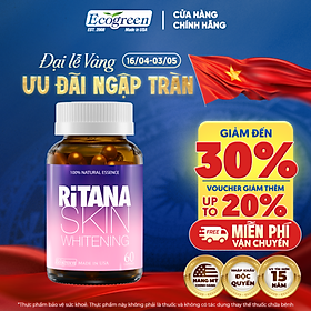 Viên Uống Trắng Da Ritana Ecogreen Chứa Glutathione Mờ Sạm Nám, Chống Nắng Cho Da