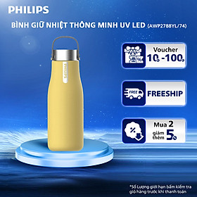 Bình giữ nhiệt thông minh UV Led Philips AWP2788YL/74 - Vàng