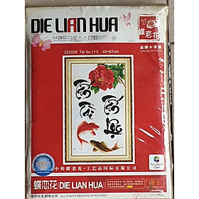 Mua Tranh thêu chữ thập_Tấn tài tấn lộc(42*67cm)