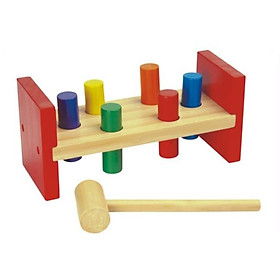 Đồ chơi búa đập cọc gỗ, đồ chơi đập cọc gỗ rèn kĩ năng thể lực thể chất giáo dục cho bé