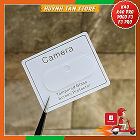 Kính cường lực Camera Redmi K40 Gaming,K40,K40Pro,Poco F3 trong suốt vát 2,5D