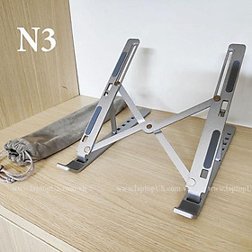 Kệ Giá Đỡ Laptop Stand Nhôm Tản Nhiệt Tặng Kèm Túi Chống Trầy