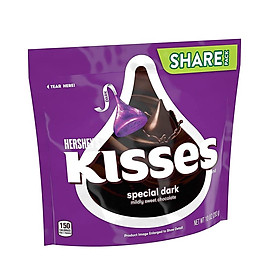 Mua TÚI 283g SOCOLA ĐEN/ĐẮNG Hershey s Kisses Special Dark Mildly Sweet Dark Chocolate Candy  Share Bag (10oz)