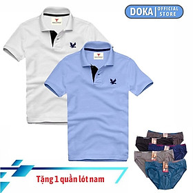 Hình ảnh Review Áo polo nam ngắn tay có cổ ( TẶNG QUẦN LÓT NAM CAO CẤP ) , Combo 2 áo, DokaFashion regular fit chuẩn hàng xuất, áo phông thun polo nam tay ngắn – EZ235