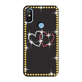 ỐP LƯNG IN ĐÍNH ĐÁ DÀNH CHO XIAOMI MI A2