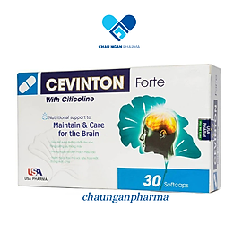 Hoạt huyết dưỡng não CEVINTON Forte Hộp 30 viên - Giảm di chứng sau tai biến mạch máu não