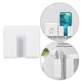 Multifunction Wall-Mounted Storage Box for Phone Makeup Brush Bathroom