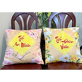Mua Set 2 Vỏ gối Tết An Nhiên - Tết Đoàn Viên 45-45cm
