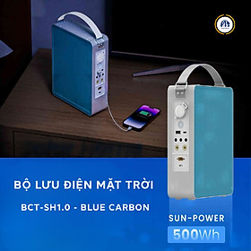 Bộ lưu điện mặt trời dự phòng Blue Carbon Model BCT-SH1.0 Hàng nhập khẩu chính hãng