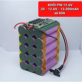 Mua KHỐI PIN 3S 12.6V - 13000mah XẢ 60A