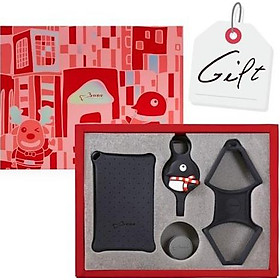 Set Quà Tặng Bone Collection Gồm Dây Đeo Điện Thoại + Bao Để Thẻ + Mặt Tròn + Dây Đeo Cổ