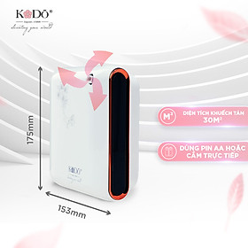 KODO 30 Lux - Máy Khuếch Tán Tinh Dầu Phòng 25M2 Bình Dầu 100Ml, Không Dùng Nước, Điều Khiển Bằng App