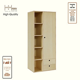 Mua HAPPY FURNITURE   Gỗ tự nhiên   Tủ quần áo 1 cửa mở gỗ Plywood - SANARI   TCM_201   74cm x 54cm x 180cm DxRxC