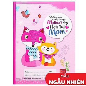 Vở Học Sinh Family - 5 Ô Ly 96 Trang ĐL 70g/m2 - Hồng Hà 0374 (Mẫu Màu Giao Ngẫu Nhiên)