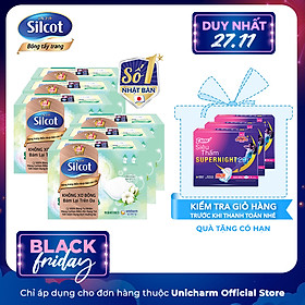 Combo 6 hộp bông tẩy trang cao cấp Silcot Premium 66 miếng/hộp