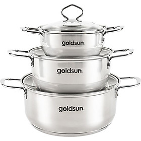 Mua Bộ nồi inox 3 đáy Goldsun GPS1700 - Hàng chính hãng