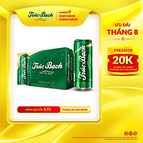 Bia Trúc Bạch - Thùng 24 lon 330ml