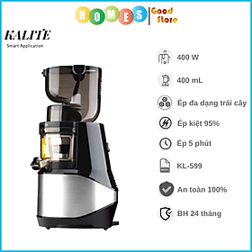 Máy Ép Trái Cây, Máy Ép Chậm Cao Cấp KALITE KL-599 Tiêu Chuẩn Châu Âu , Dung Tích 400 ML Công Suất 400 W - Hàng Chính Hãng