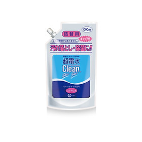 Nước diệt khuẩn ion kiềm CLEAN SHU! SHU! Túi tiết kiệm 1000mL Làm sạch - Diệt khuẩn - Khử mùi bề mặt đồ gia dụng, nội thất ô tô từ Nhật Bản