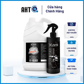 Combo dung dịch phun khói, tạo khói Nano Bạc hương bạc hà 4L và chai xịt diệt khuẩn khử mùi ô tô, xe hơi Nano Xclean 500Ml - Diệt khuẩn khử mùi AHT Corp (AHTC)