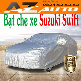Bạt Phủ Ô Tô #Suzuki Swift - CAO CẤP 3 LỚP Tráng Bạc Cách Nhiệt, Chống Nước, Chống Trộm Gương( hàng cao cấp)