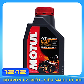 Nhớt Tổng Hợp Motul Hi-Tech 100 4T 10W40 (1L)