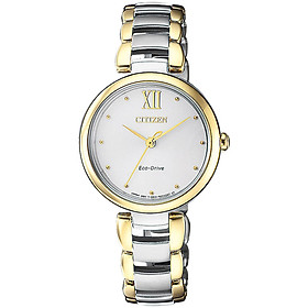 Đồng Hồ Nữ Citizen Dây Thép Không Gỉ EM0534-80A - Mặt Trắng (Sapphire)