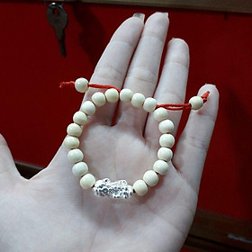 Vòng dâu tằm phối tỳ hưu bạc cho bé YN JEWELRY