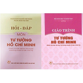 Sách Combo 2 cuốn Giáo trình tư tưởng Hồ Chí Minh (Không chuyên) + Hỏi đáp môn Tư tưởng Hồ Chí Minh
