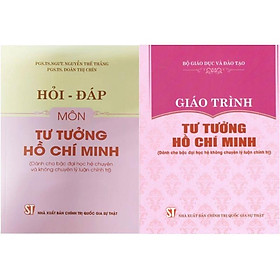 Hình ảnh Sách Combo 2 cuốn Giáo trình tư tưởng Hồ Chí Minh (Không chuyên) + Hỏi đáp môn Tư tưởng Hồ Chí Minh